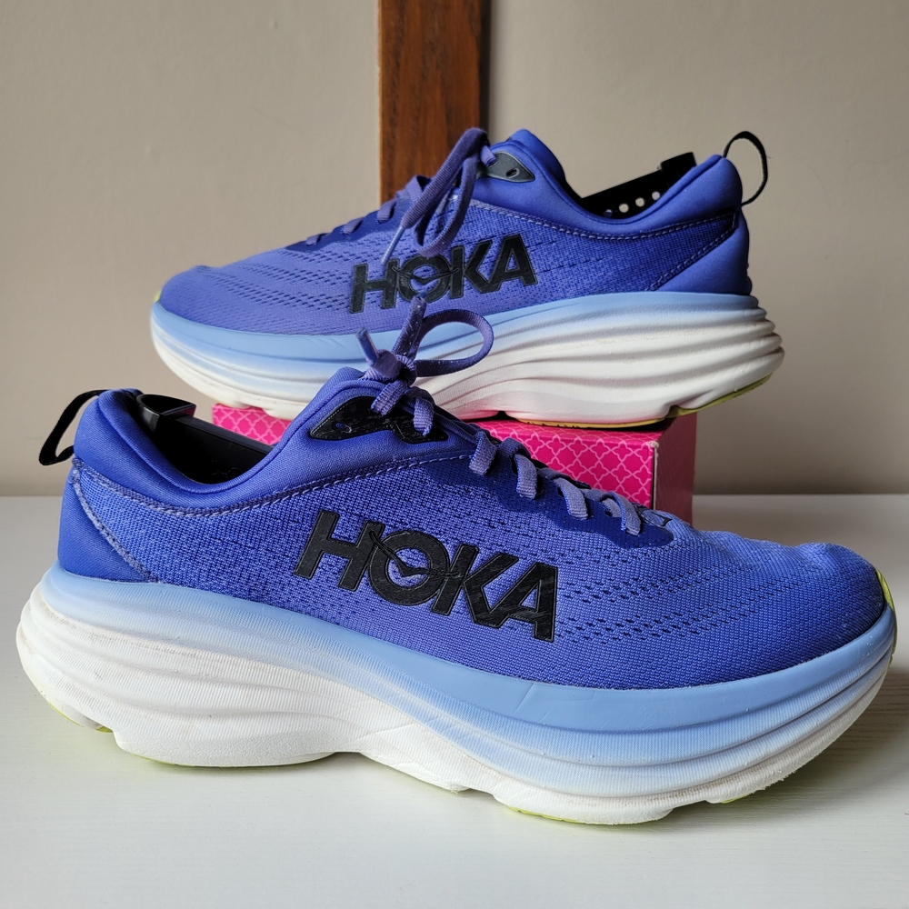 HOKA Women's Bondi 8 Eumnimg Shoes Stellar Blue Cosmos Size 11